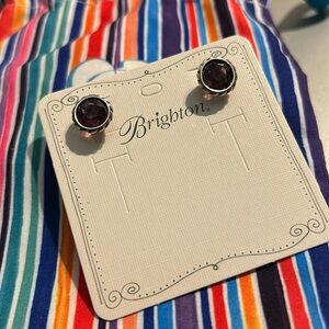 BRIGHTON Iris stud earrings in Amethyst